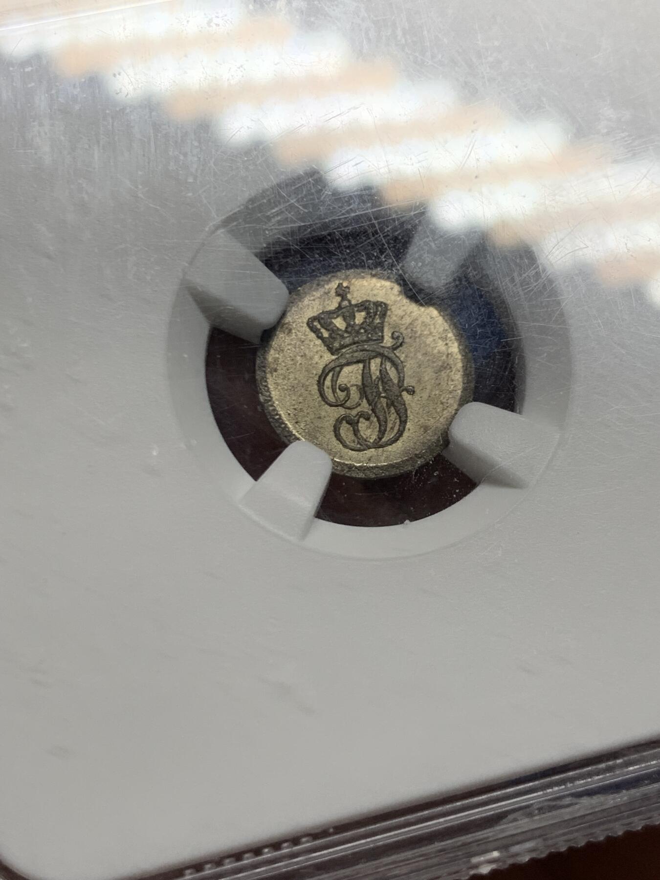 《竞宝斋》第449场 周日，周一，周二  3场连拍 （全场包邮，欢迎送拍） NGC MS65 德国1839年3芬尼银币，高分不易