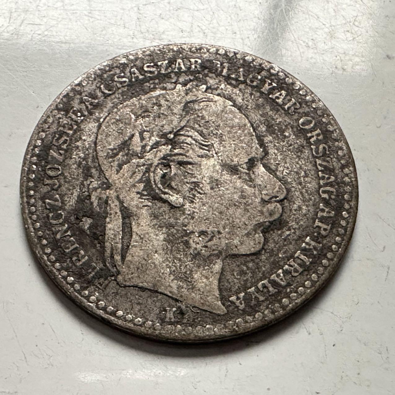 🌹外币初藏🌹🐯2025年第144场  每周二四六晚8️⃣点 接代拍 奥匈帝国1869年20克洛泽银币 匈牙利