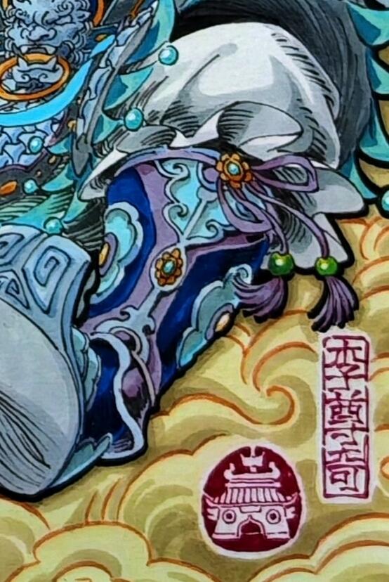 白泽拍卖卡牌手绘专场第30期（白金之夜 跨年大拍） 2025 李尊奇手绘画 孙悟空二郎神 已装裱 尺寸：内25.5cm*37.5cm 外30.5cm*42.5cm  李尊奇亲签