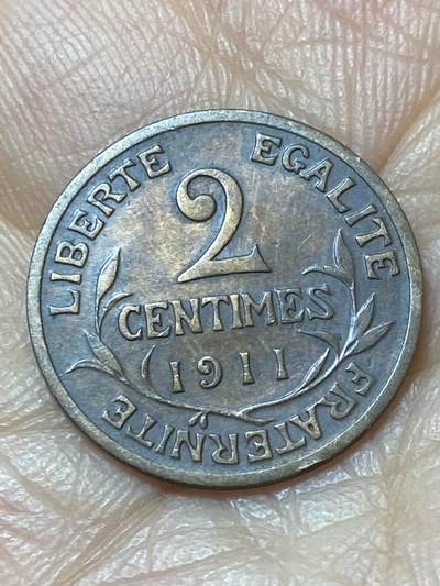 2025年第一百四十四场(总第一百七十场）品种丰富英国一线回流散币年末特拍场第一场(免佣金) - 法兰西第三共和国1911年2生丁