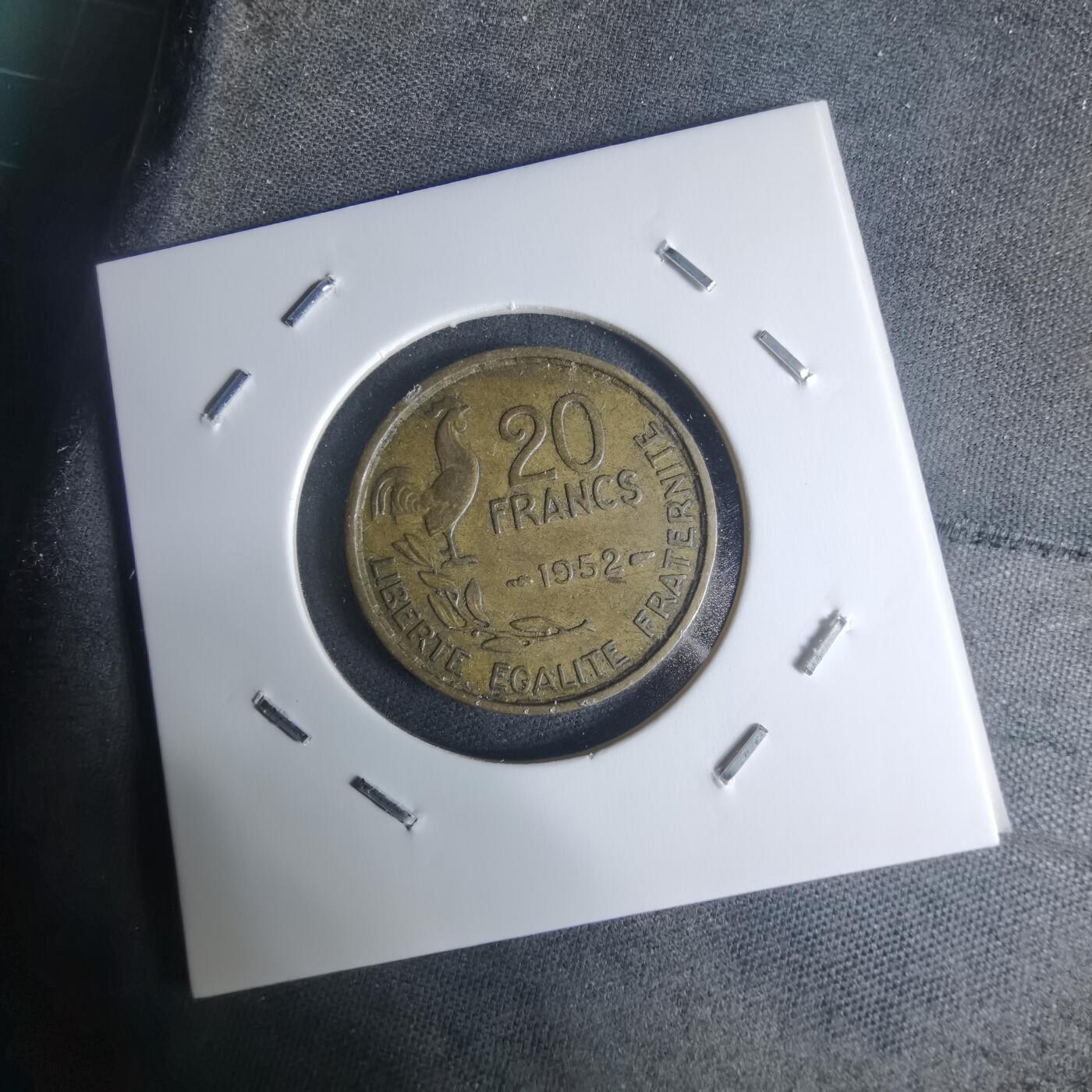 沼泽如烟--第942场 法国1952年份20法郎