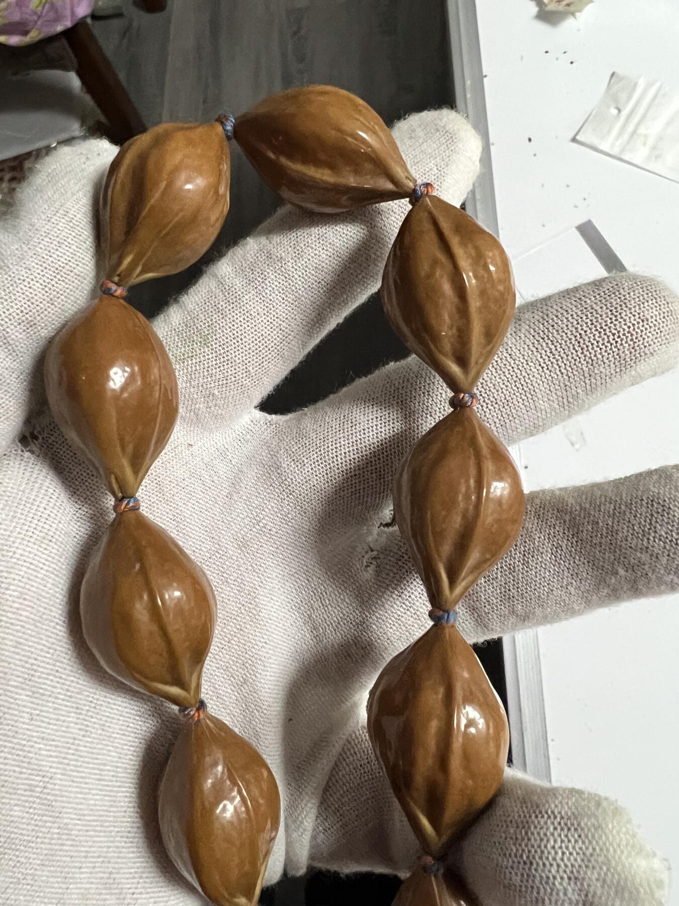 零元拍：橄榄核老油核手持18-19，已做抛光