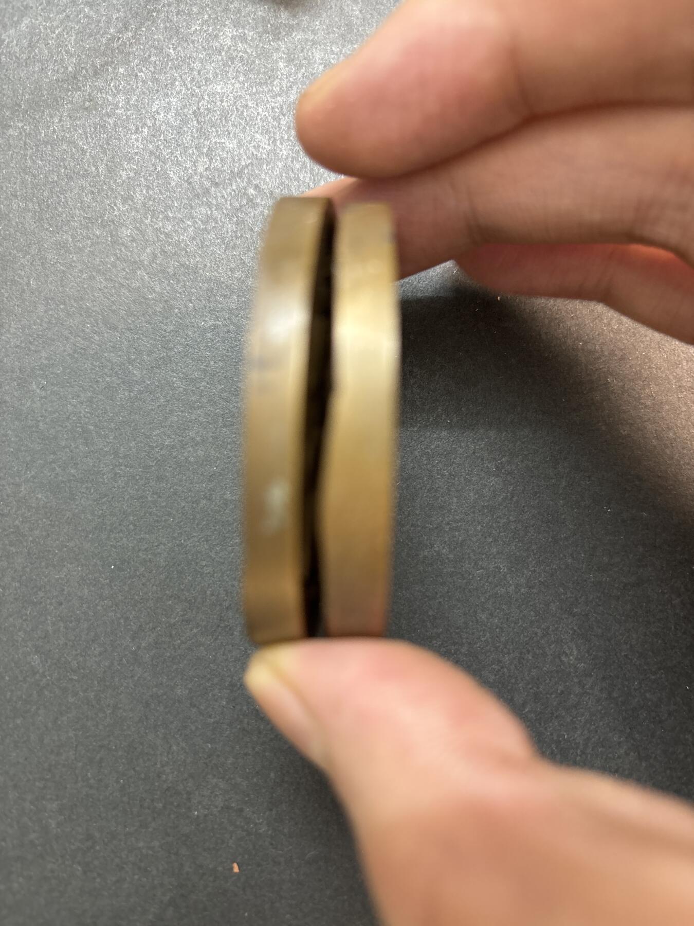 文馨钱币收藏第 286 场，圣诞节专场【 长期接收代拍品低至 0 佣金】 俄罗斯铜纪念章，阿姆斯特朗和加加林一对