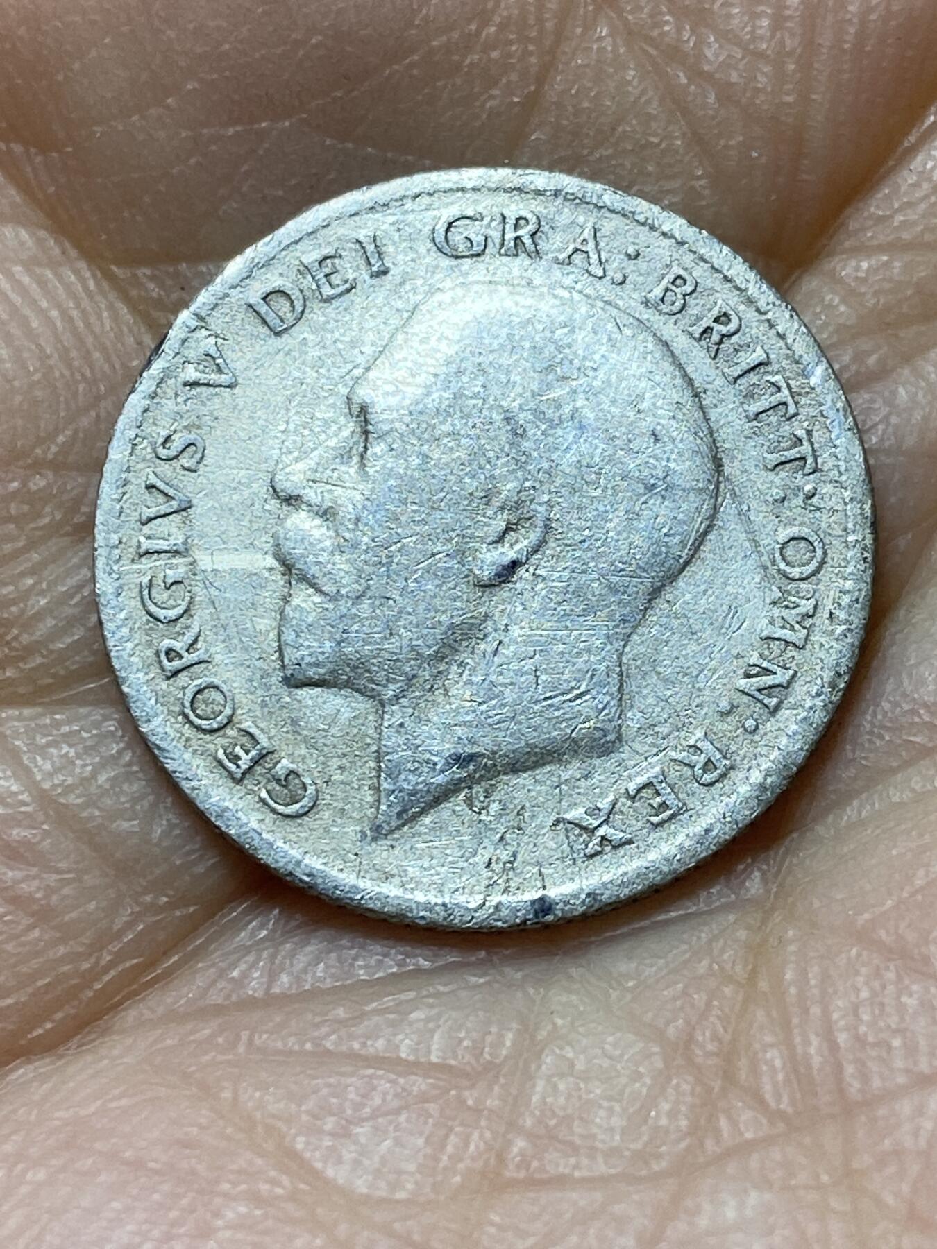 2025年第一百四十四场(总第一百七十场）品种丰富英国一线回流散币年末特拍场第一场(免佣金) 英国🇬🇧1922年6便士银币(乔治五世第二版，500银)