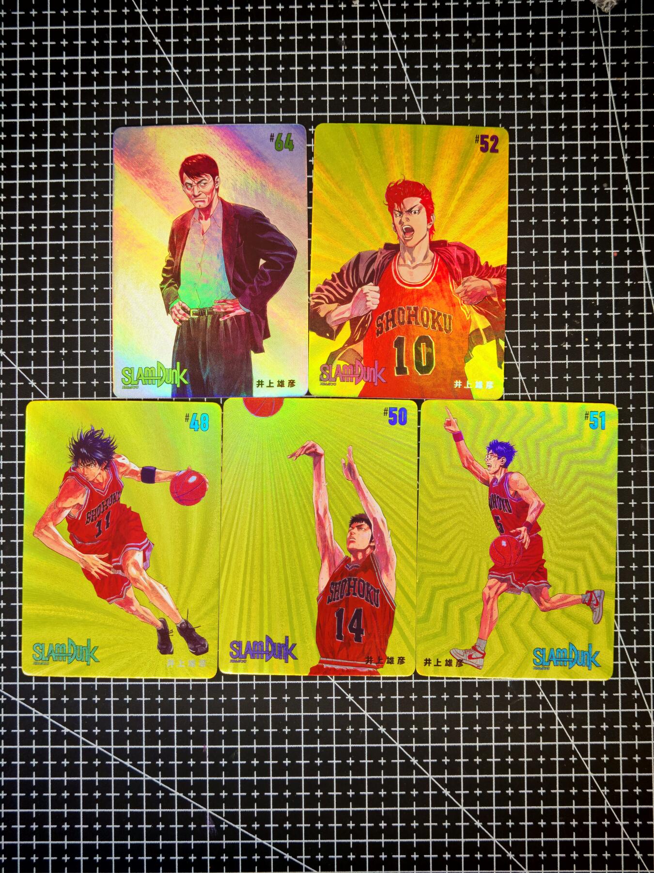 琦卡当当铺～第26期★★各种小漏~支持寄存★★~【9点40结束】扫码加群抽[包邮券]~ 古早卡-灌篮高手-粗闪-5张