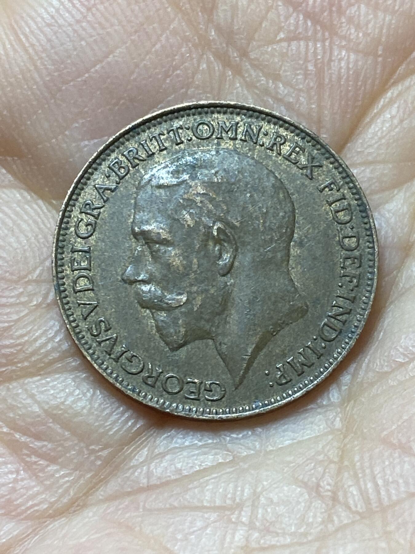 2025年第一百四十四场(总第一百七十场）品种丰富英国一线回流散币年末特拍场第一场(免佣金) 好品–英国🇬🇧1924年1法新(乔治五世第二版)