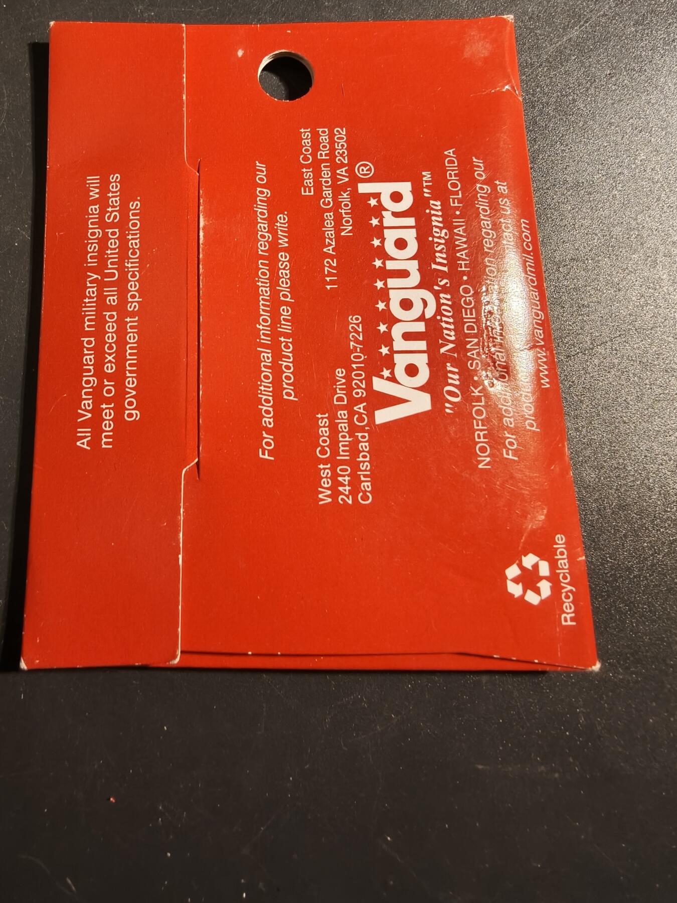 老王徽章第171期 美国陆军E-8 级一级军士长军衔魔术贴臂章    原盒