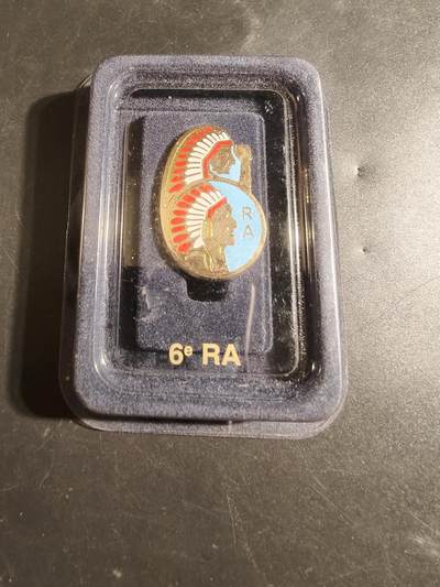 老王徽章第171期 - 法国第6炮兵团证章   原盒
