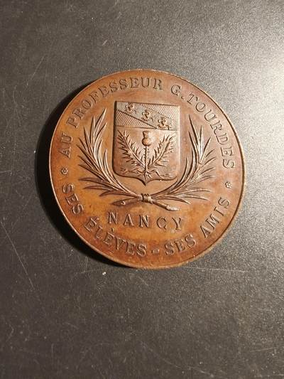 老王徽章第171期 - 法国孚日省医学协会大铜章     直径50mm     重量57.7g