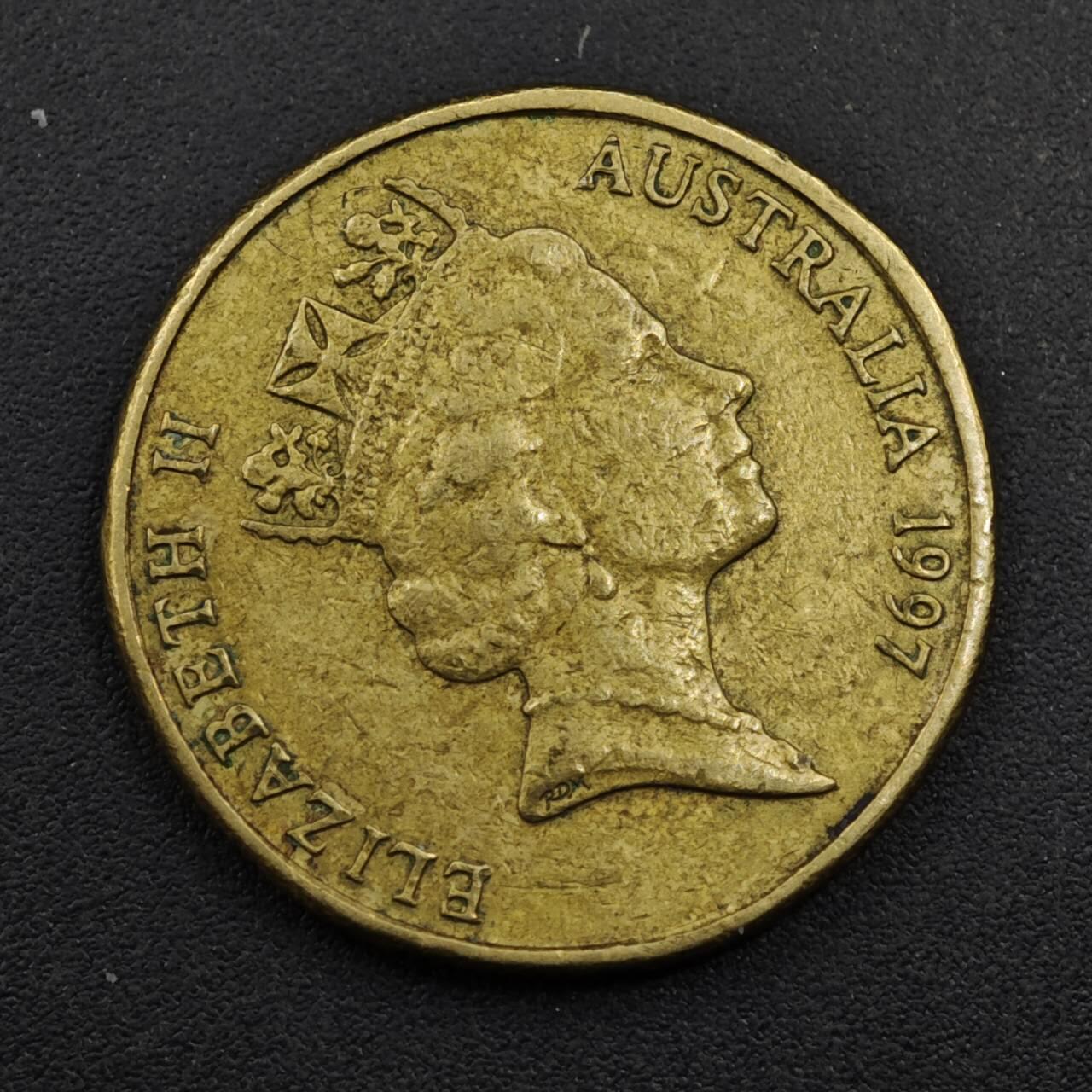 【淘币小摊】限时拍第八百三十五拍  散币批量币场  满百包邮可预留两周  周一统一发货  澳大利亚1997年1元纪念币