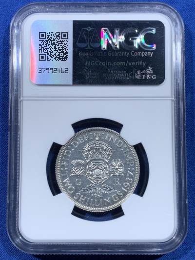 《竞宝斋》第449场 周日，周一，周二  3场连拍 （全场包邮，欢迎送拍） NGC PF64 英国1937年乔治六世精制2先令弗洛林银币