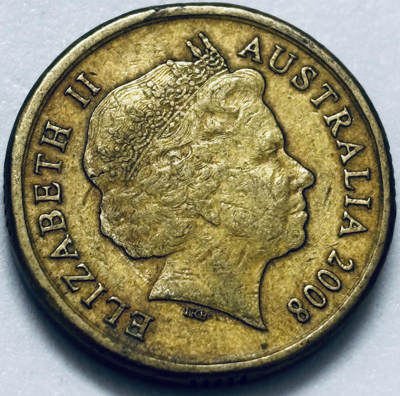 文馨钱币收藏第 286 场，圣诞节专场【 长期接收代拍品低至 0 佣金】 好品 2008 年澳大利亚土著人 2 元纪念币