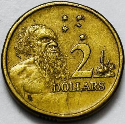 文馨钱币收藏第 286 场，圣诞节专场【 长期接收代拍品低至 0 佣金】 - 好品 1988 年澳大利亚土著人 2 元纪念币