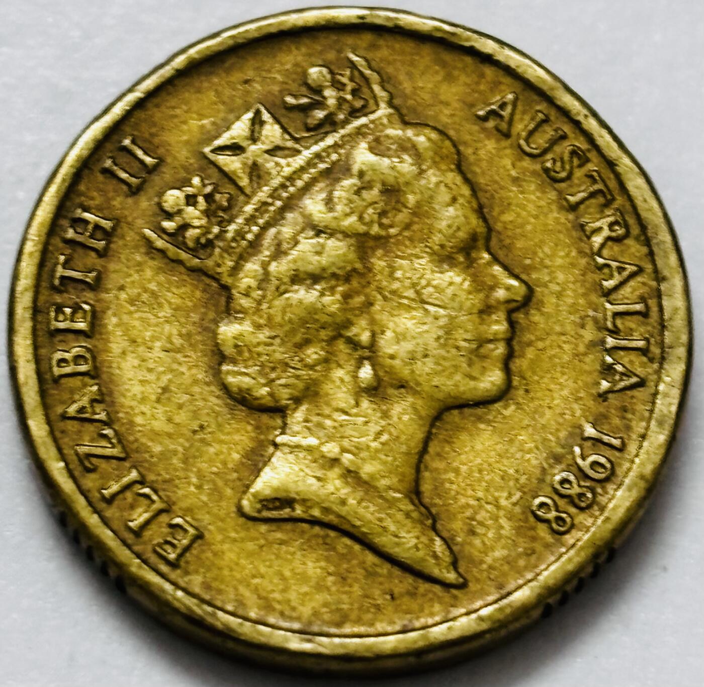 文馨钱币收藏第 286 场，圣诞节专场【 长期接收代拍品低至 0 佣金】 好品 1988 年澳大利亚土著人 2 元纪念币