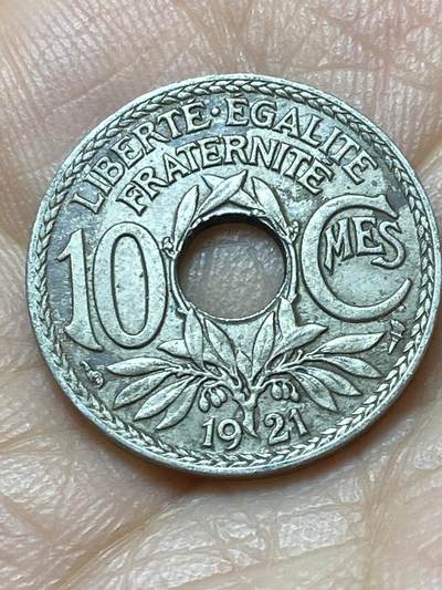 2025年第一百四十四场(总第一百七十场）品种丰富英国一线回流散币年末特拍场第一场(免佣金) - 法兰西第三共和国1921年10生丁