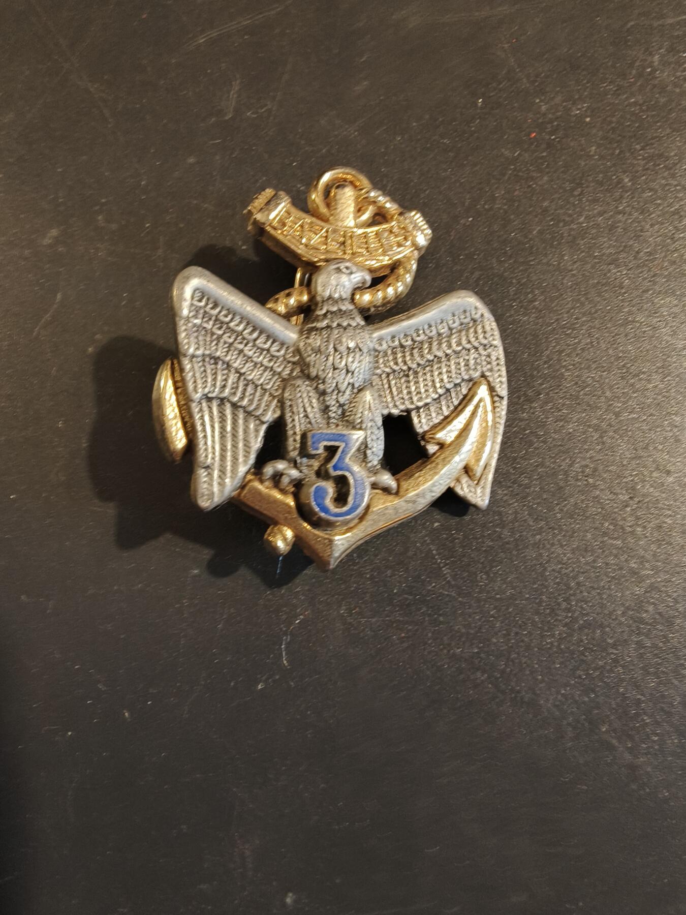 老王徽章第171期 法国海军陆战队第3步兵团证章