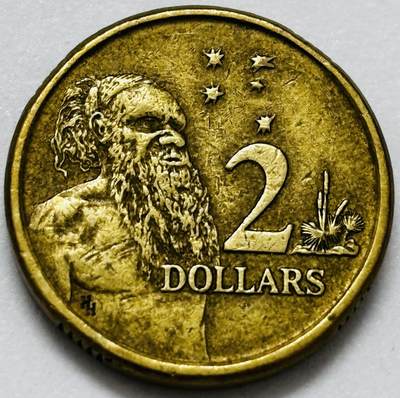 文馨钱币收藏第 286 场，圣诞节专场【 长期接收代拍品低至 0 佣金】 - 好品 1988 年澳大利亚土著人 2 元纪念币