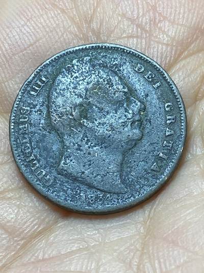 2025年第一百四十四场(总第一百七十场）品种丰富英国一线回流散币年末特拍场第一场(免佣金) - 英国🇬🇧1834年1法新(威廉四世时期)