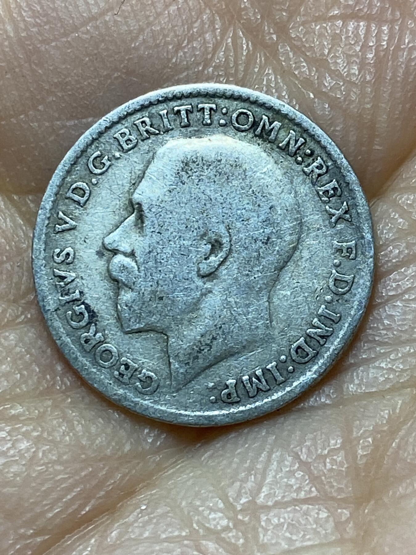 2025年第一百四十四场(总第一百七十场）品种丰富英国一线回流散币年末特拍场第一场(免佣金) 英国🇬🇧1918年3便士银币(乔治五世第一版，925高银)