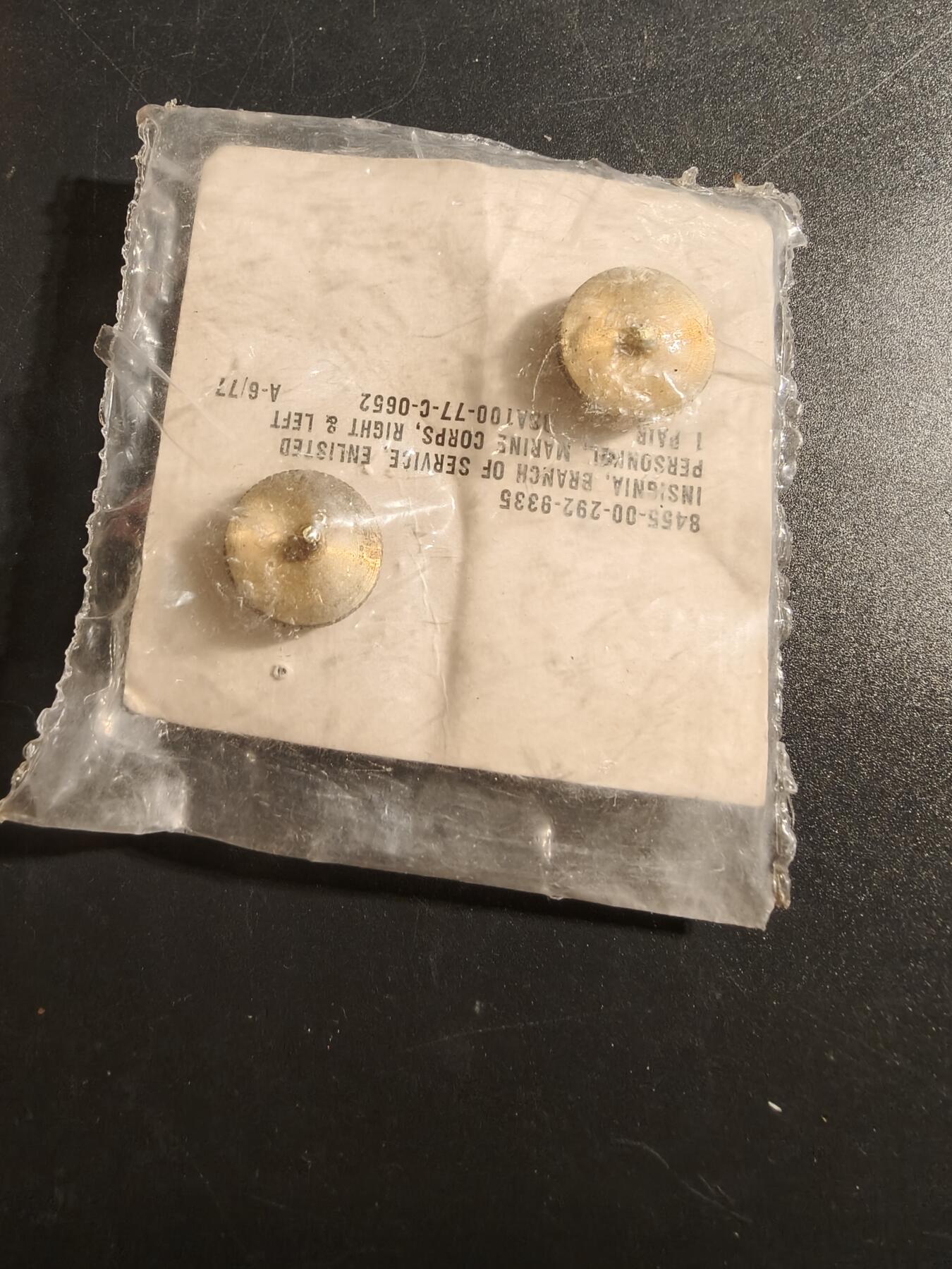 老王徽章第171期 美国海军陆战队领章一组    未拆封