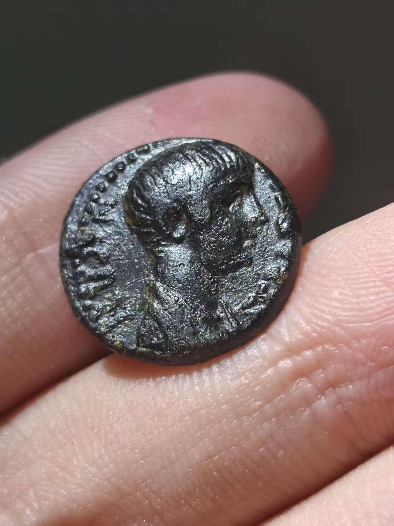 星盘世界钱币十二月二十七日古典币专场 罗马帝国行省 弗里几亚 尼禄铜币 背面赫拉克勒斯