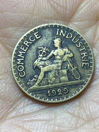 2025年第一百四十四场(总第一百七十场）品种丰富英国一线回流散币年末特拍场第一场(免佣金) - 法兰西第三共和国1929年50生丁