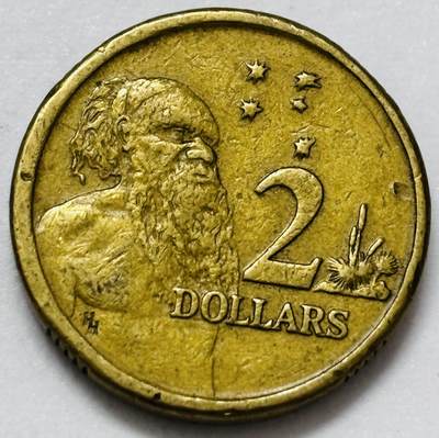 文馨钱币收藏第 286 场，圣诞节专场【 长期接收代拍品低至 0 佣金】 - 好品 1988 年澳大利亚土著人 2 元纪念币