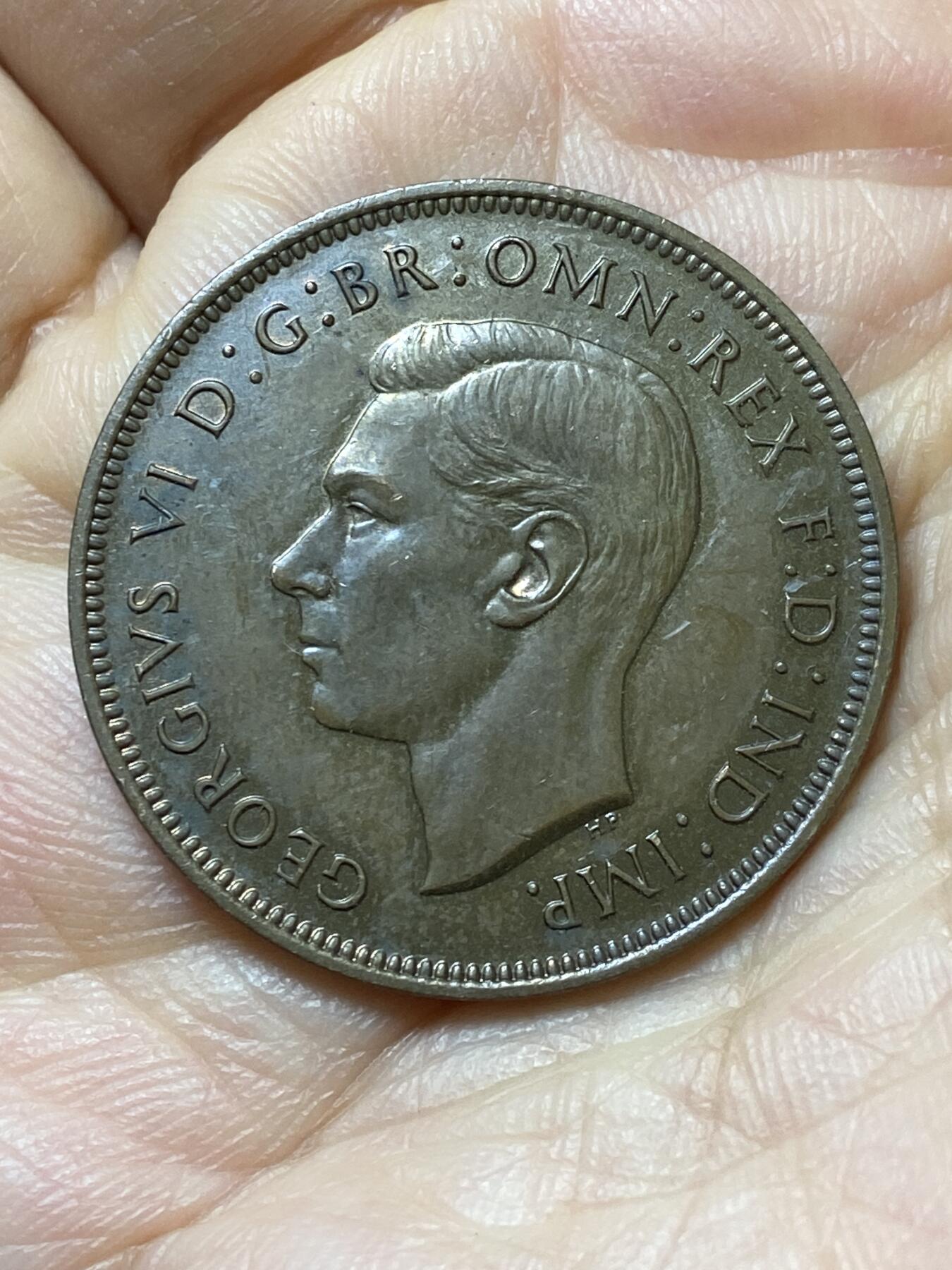 2025年第一百四十四场(总第一百七十场）品种丰富英国一线回流散币年末特拍场第一场(免佣金) 深打好品–英国🇬🇧1937年1便士(乔治六世加冕年，第一版首发年)