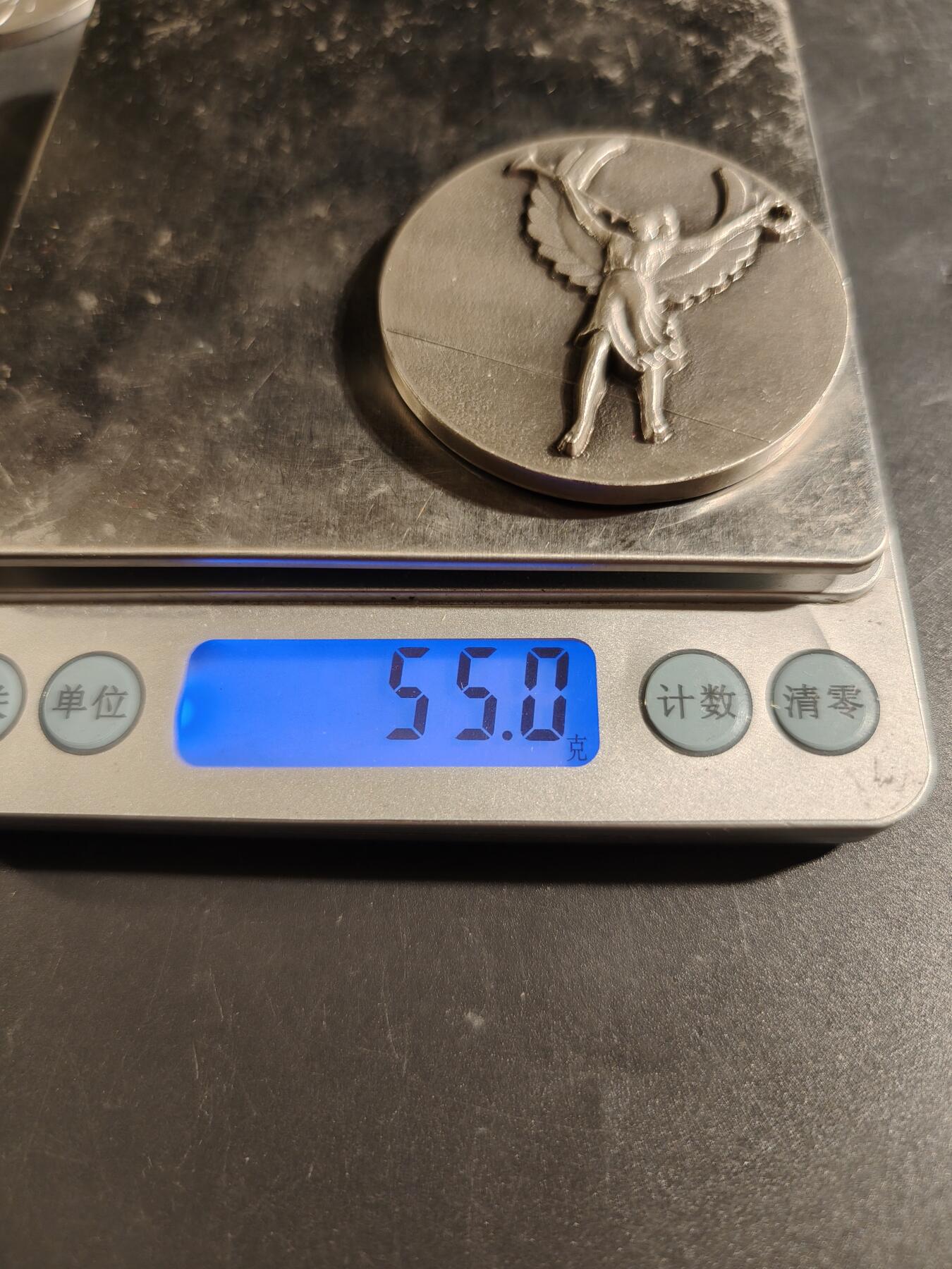 老王徽章第171期 法国马恩河谷省一战老兵镀银大铜章     直径50mm     重量55g