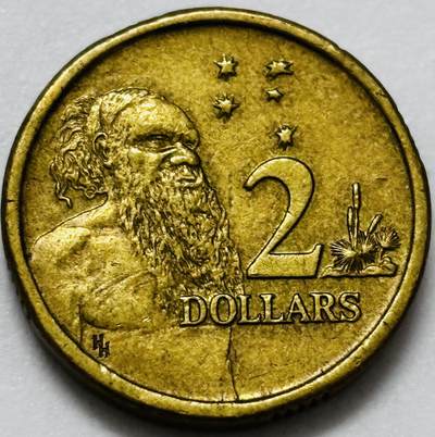 文馨钱币收藏第 286 场，圣诞节专场【 长期接收代拍品低至 0 佣金】 - 好品 1988 年澳大利亚土著人 2 元纪念币