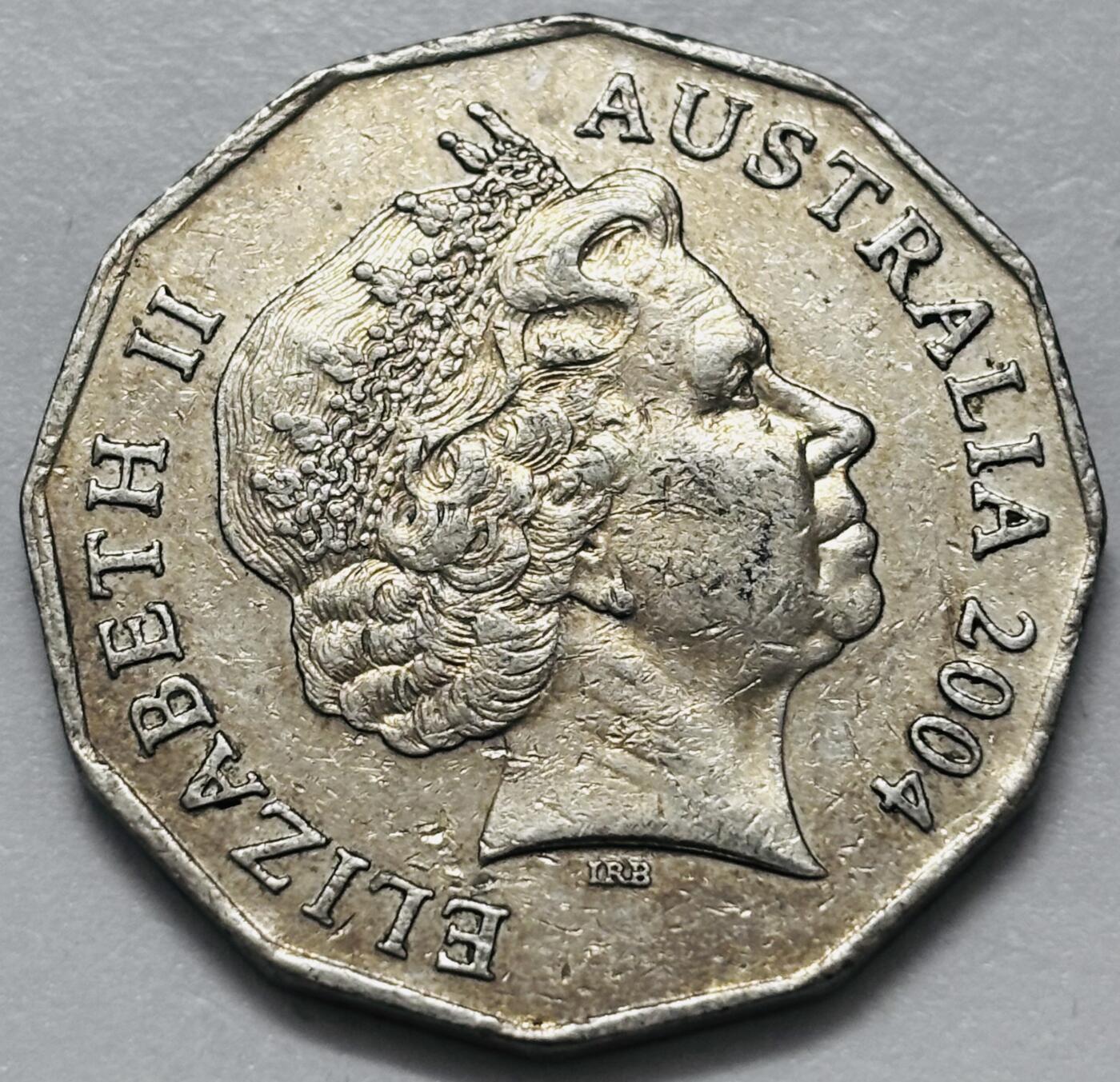 文馨钱币收藏第 286 场，圣诞节专场【 长期接收代拍品低至 0 佣金】 少见品 2004年澳大利亚学生设计动物50分纪念币