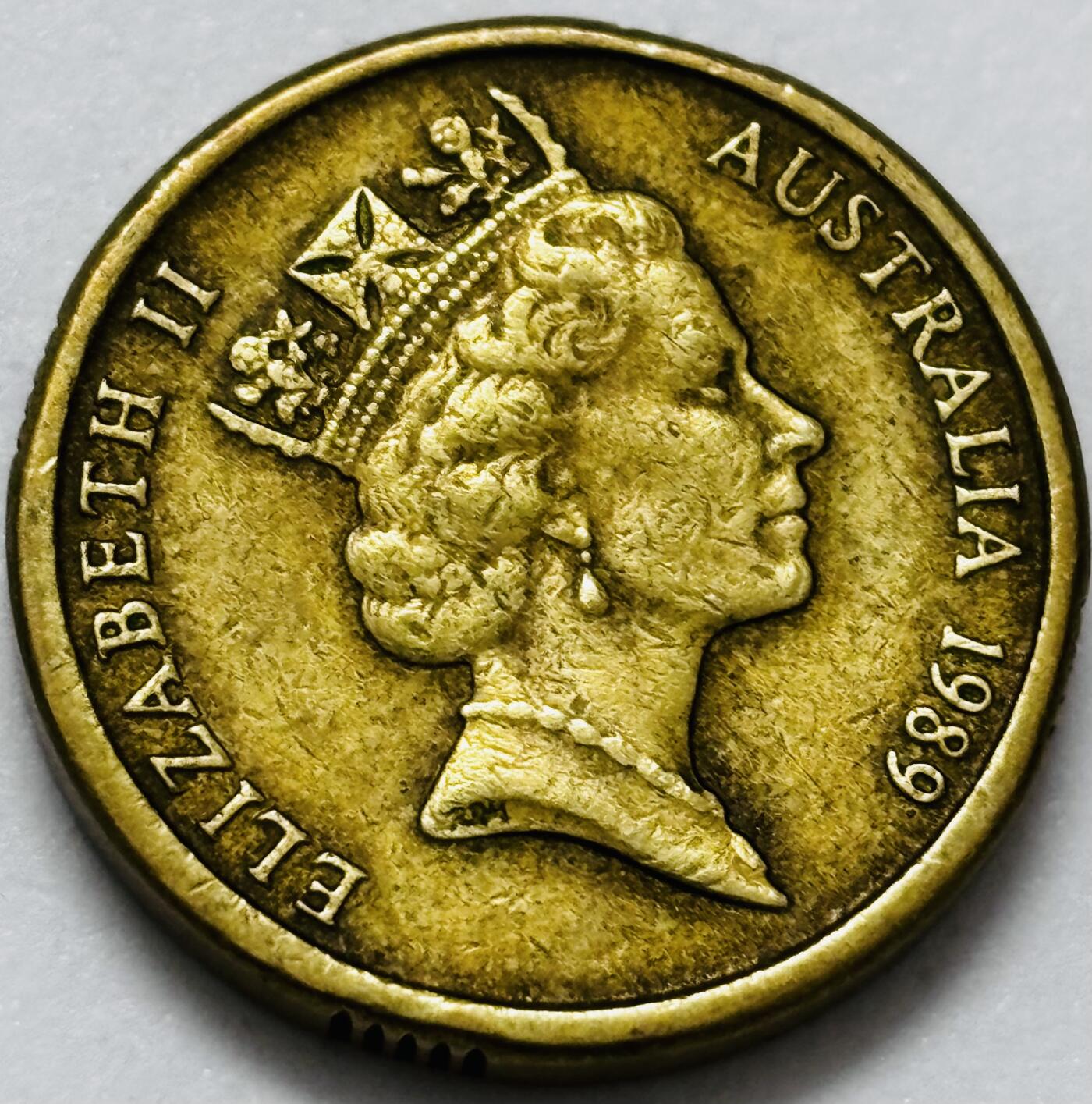 文馨钱币收藏第 286 场，圣诞节专场【 长期接收代拍品低至 0 佣金】 好品 1989 年澳大利亚土著人 2 元纪念币