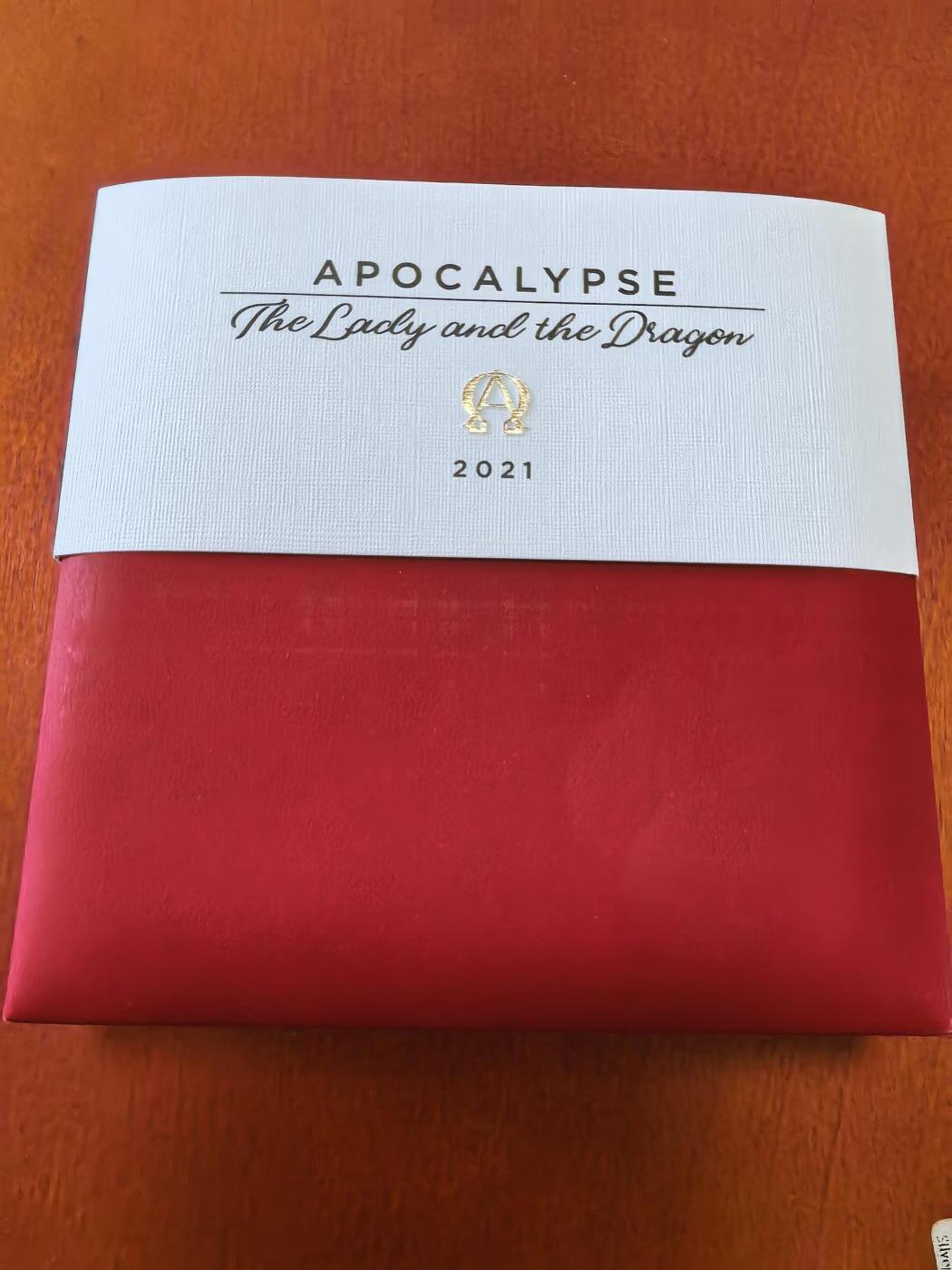 长老汇蛇年精选第八十五场拍卖 2021喀麦隆女士和龙3000法郎仿古高浮雕部分镀金银币，3盎司999银，500枚，盒证全