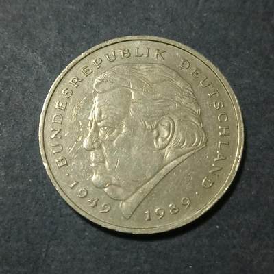 【游宝包邮场】蛇年第101期 世界各国纪念币 - 德国-2马克 1994年 弗朗茨·约瑟夫·施特劳斯(Franz Josef Strauß)