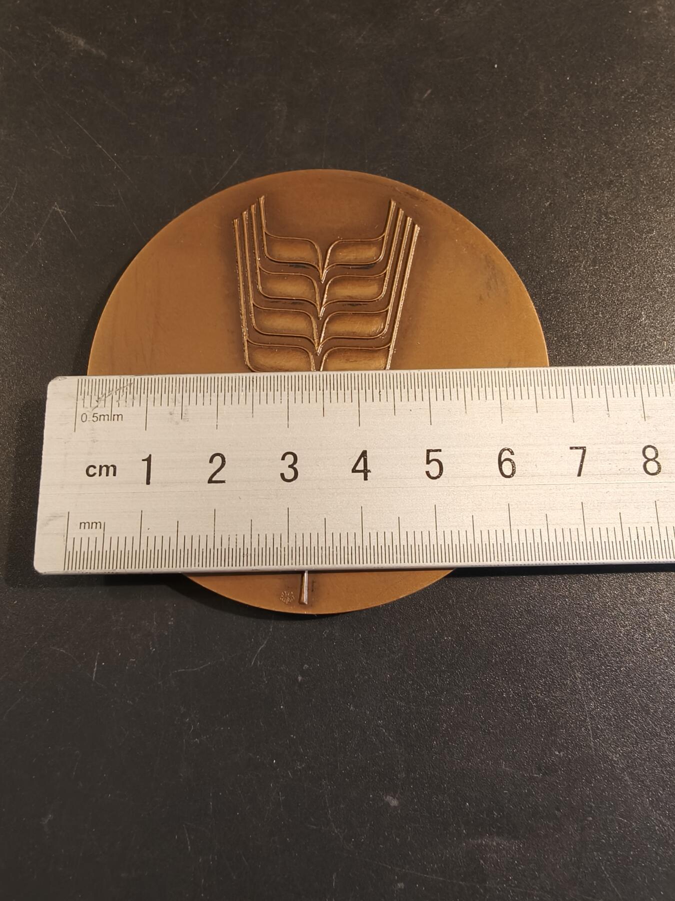 老王徽章第171期 法国农业部谷物行业协会大铜章     直径68mm    重量127.2g