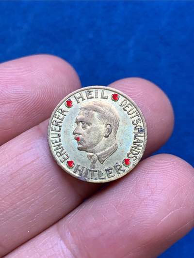 《竞宝斋》第449场 周日，周一，周二  3场连拍 （全场包邮，欢迎送拍） 两枚一组 德国1938年美术落榜生捐赠30芬尼/1马克代用币 品相很好 送评或许有惊喜