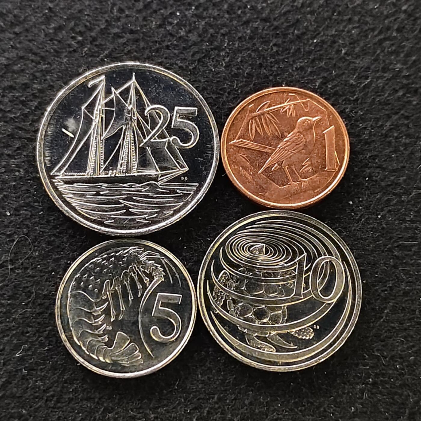 【全场包邮】纯粹捡漏拍488场（免费代拍第25场） 开曼群岛1996年4枚套币