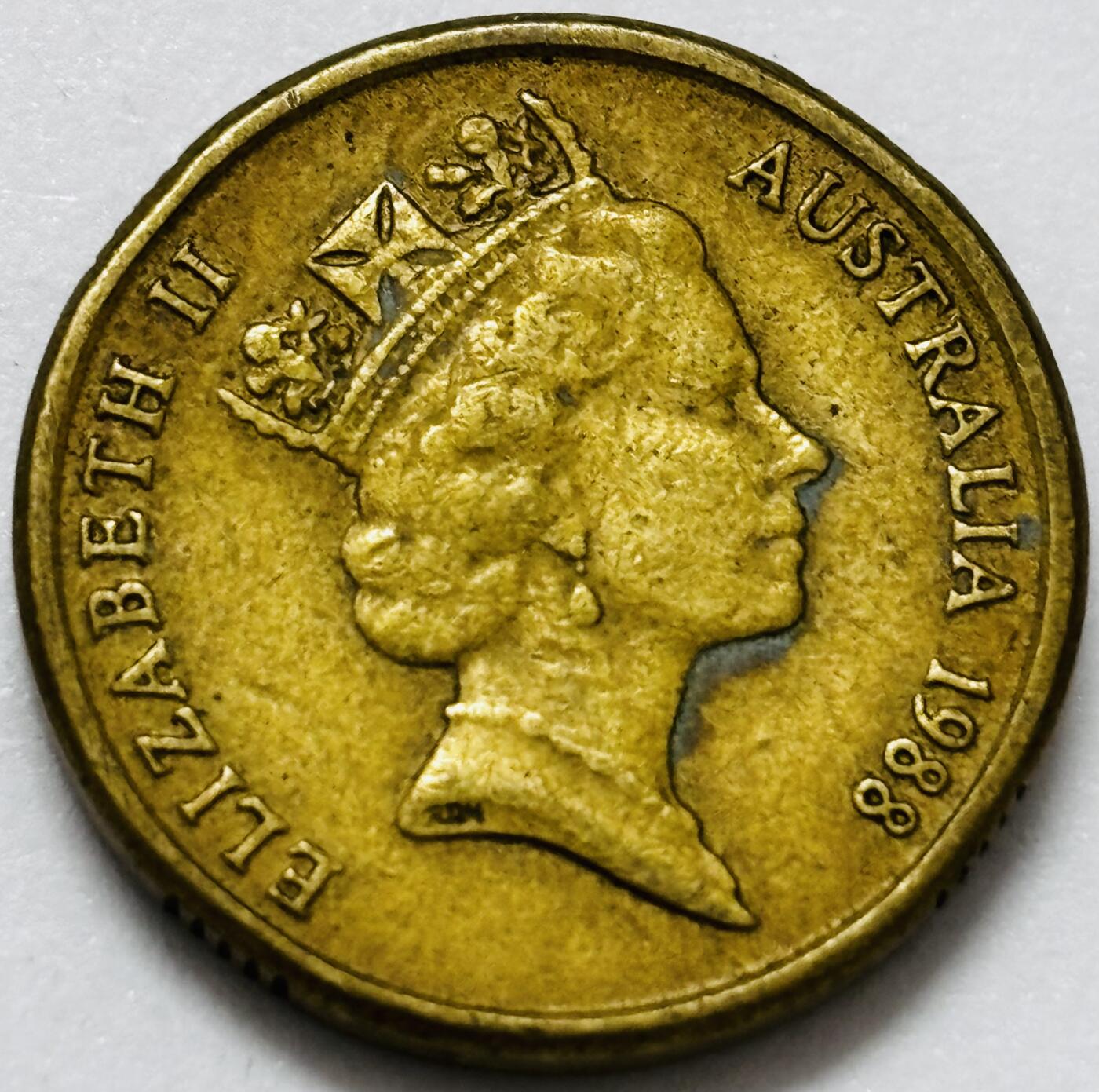 文馨钱币收藏第 286 场，圣诞节专场【 长期接收代拍品低至 0 佣金】 好品 1988 年澳大利亚土著人 2 元纪念币