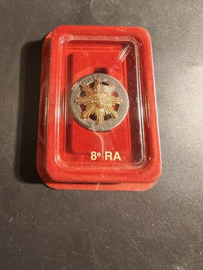 老王徽章第171期 - 法国第8炮兵团证章   原盒