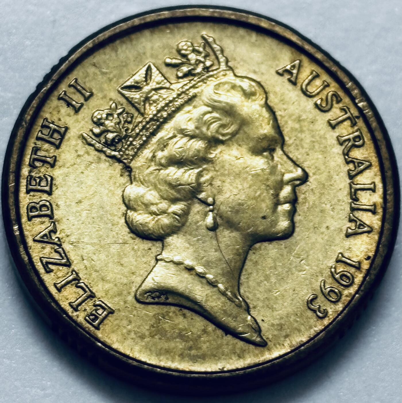 文馨钱币收藏第 286 场，圣诞节专场【 长期接收代拍品低至 0 佣金】 好品 1993 年澳大利亚土著人 2 元纪念币