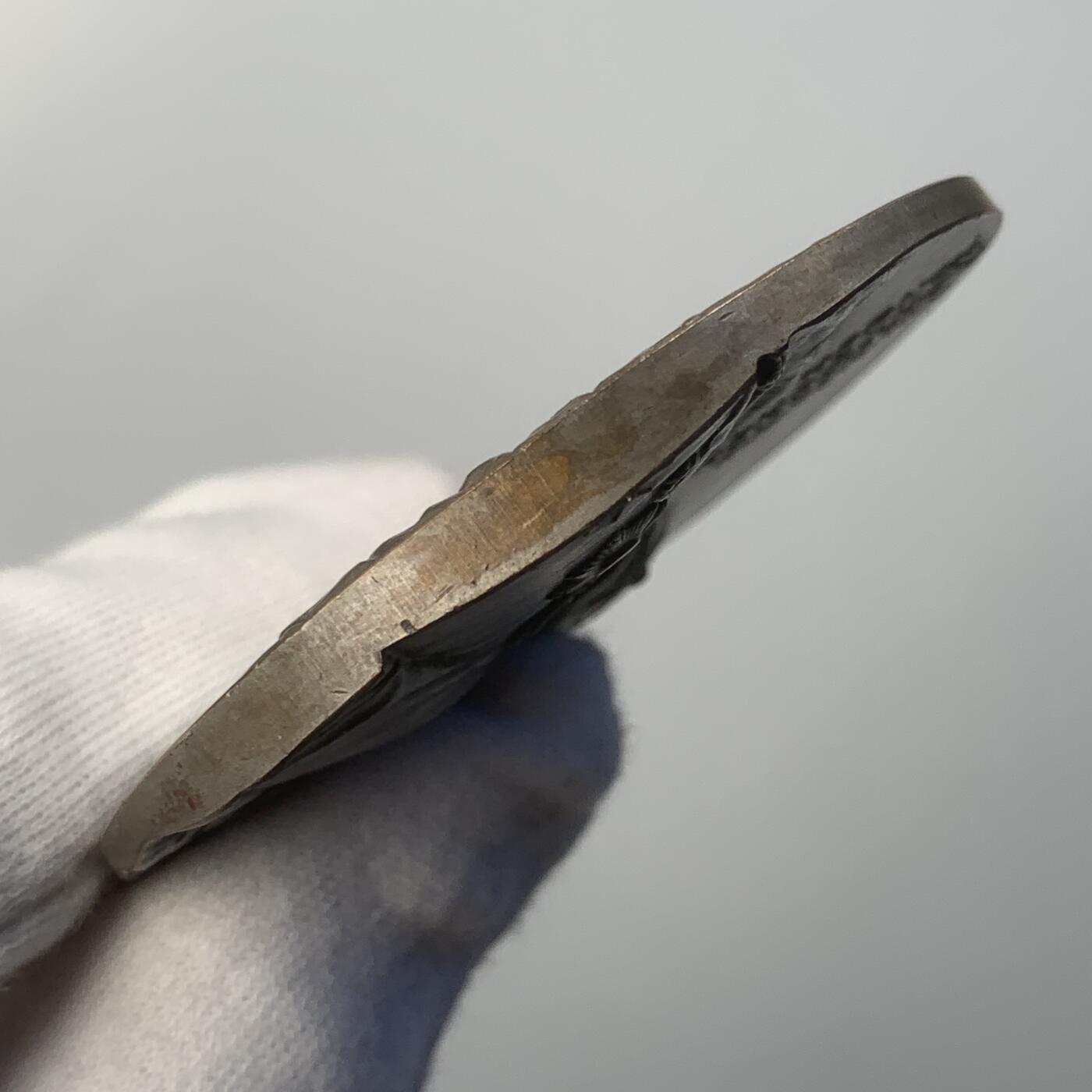 掌中浮雕-藏着的欧洲第047场 德皇威廉二世镀银铜奖章，60mm，89.78g