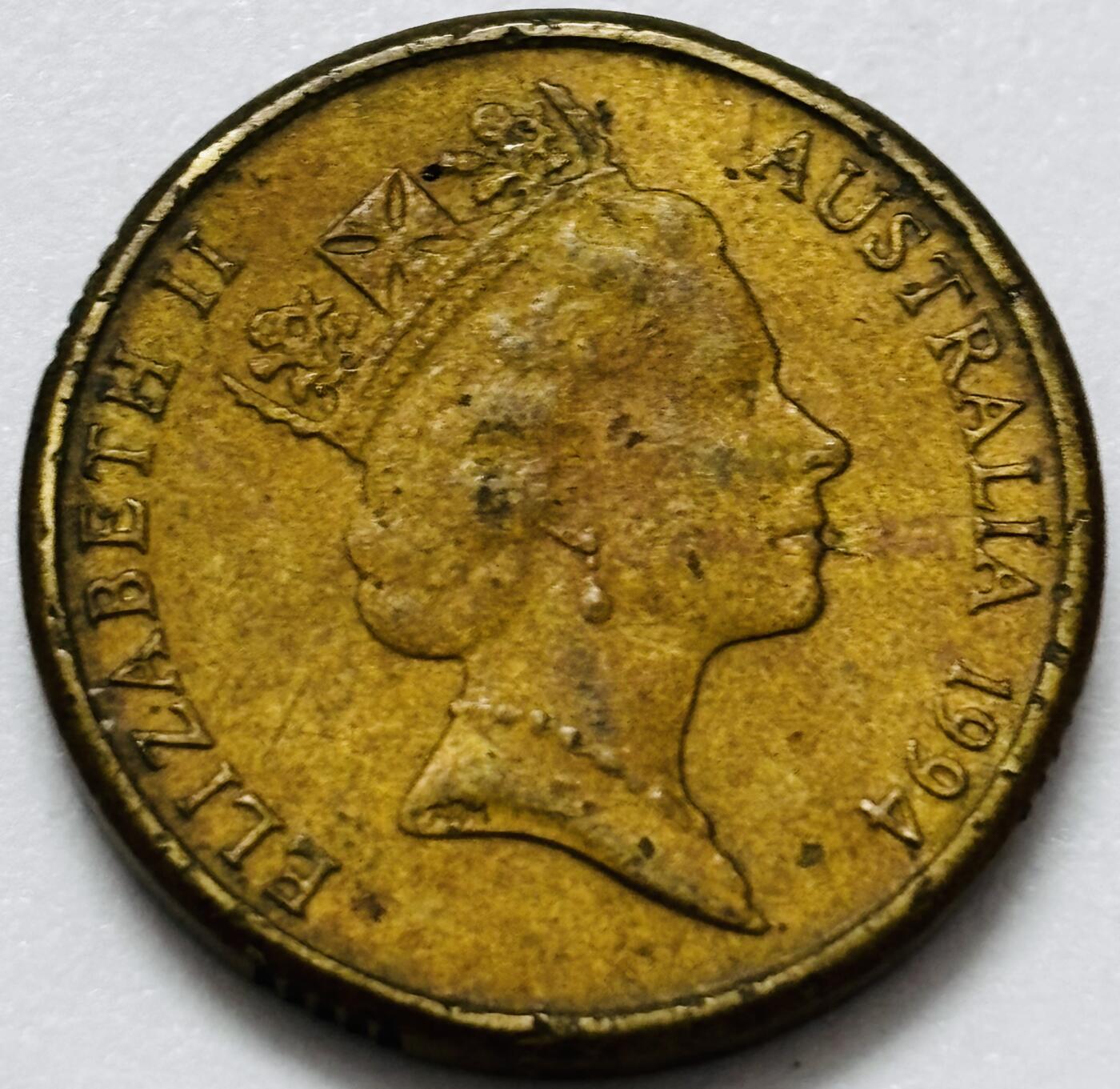 文馨钱币收藏第 286 场，圣诞节专场【 长期接收代拍品低至 0 佣金】 好品 1994 年澳大利亚土著人 2 元纪念币