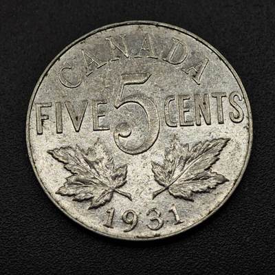 【淘币小摊】限时拍第八百三十五拍  散币批量币场  满百包邮可预留两周  周一统一发货  - 加拿大1931年乔治五世5分镍币