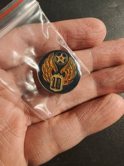 老王徽章第171期 - 美国二战陆军航空兵第10航空队徽章
