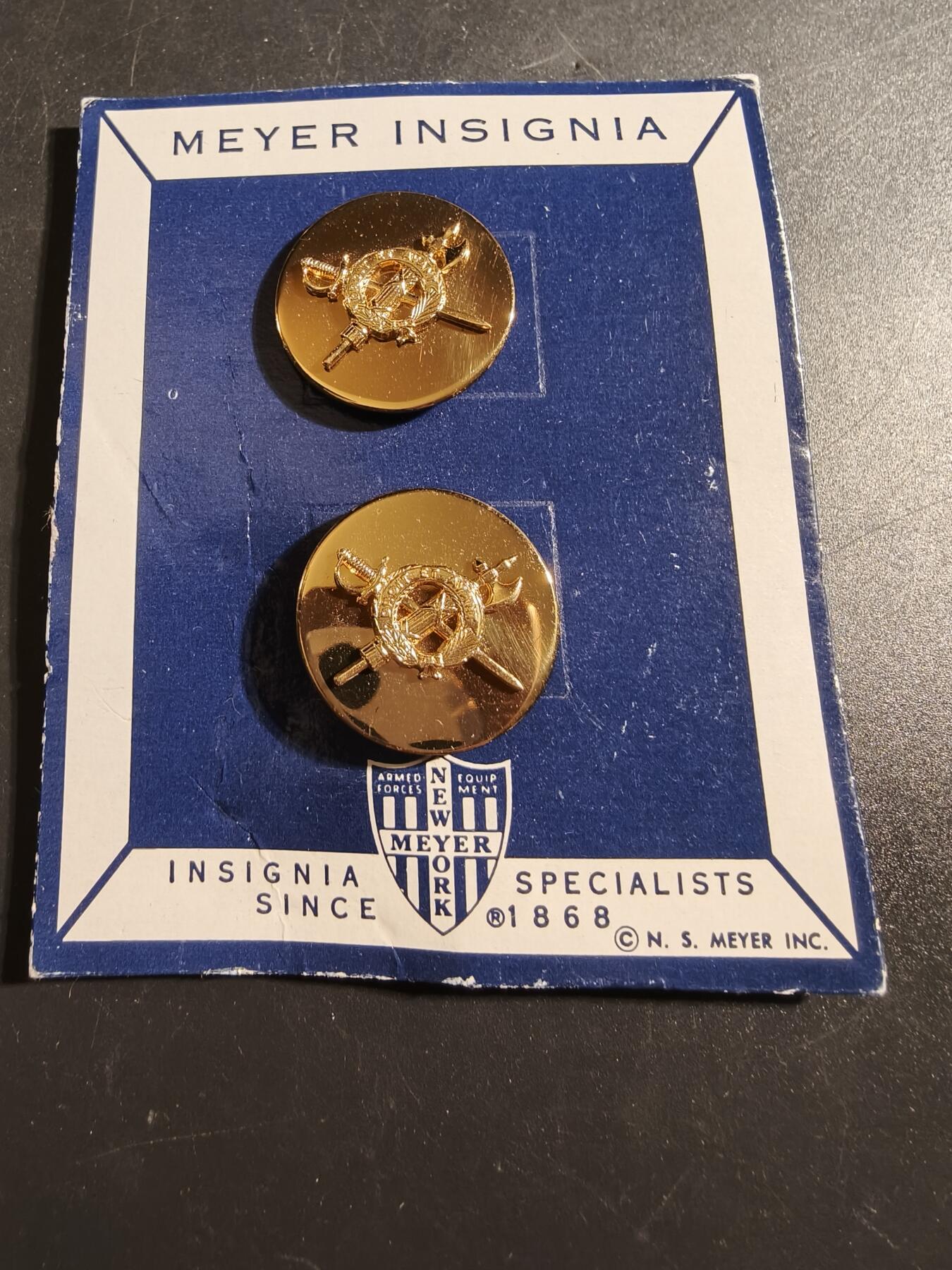 老王徽章第171期 美国陆军检察长领章一组