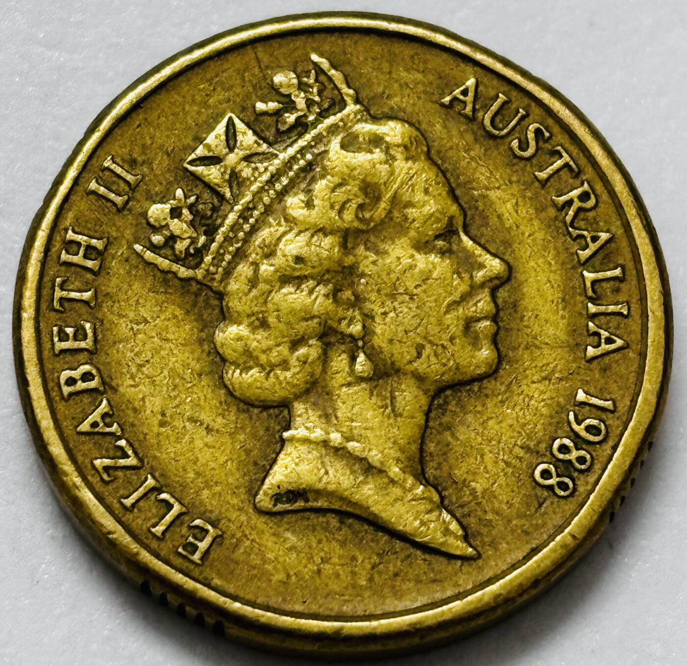 文馨钱币收藏第 286 场，圣诞节专场【 长期接收代拍品低至 0 佣金】 好品 1988 年澳大利亚土著人 2 元纪念币