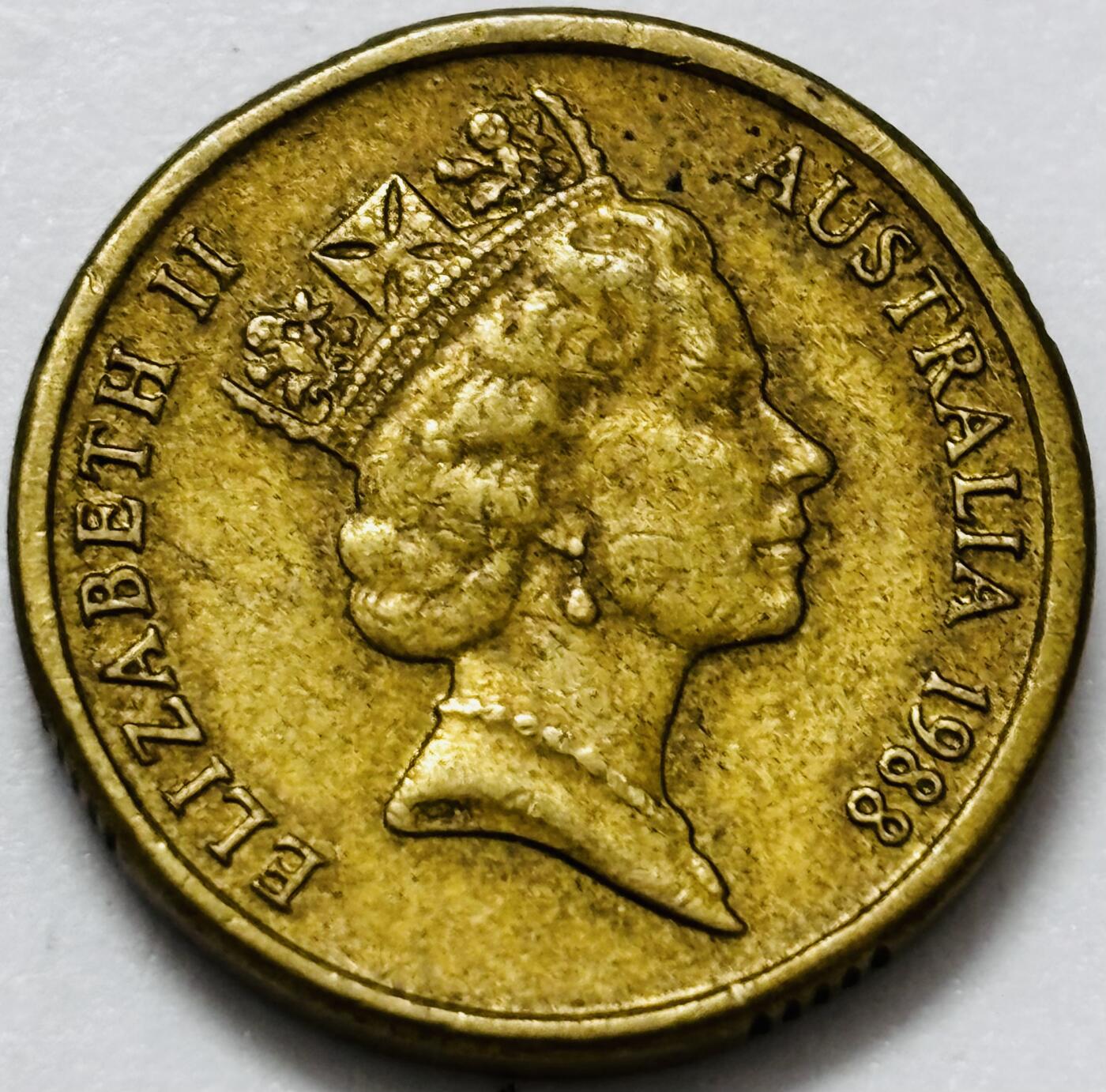 文馨钱币收藏第 286 场，圣诞节专场【 长期接收代拍品低至 0 佣金】 好品 1988 年澳大利亚土著人 2 元纪念币