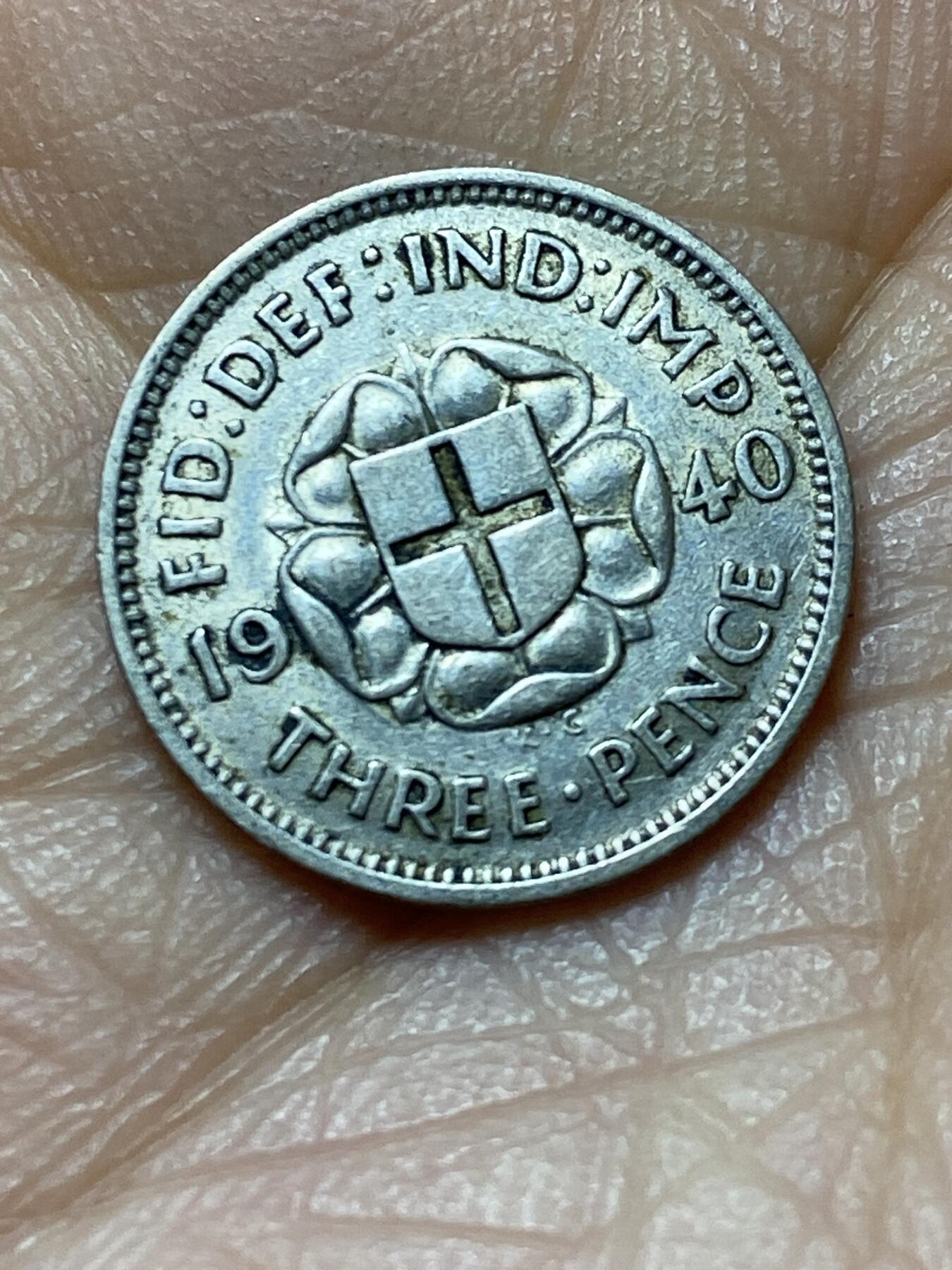 2025年第一百四十四场(总第一百七十场）品种丰富英国一线回流散币年末特拍场第一场(免佣金) 好品–英国🇬🇧1940年3便士银币(乔治六世第一版，500银)