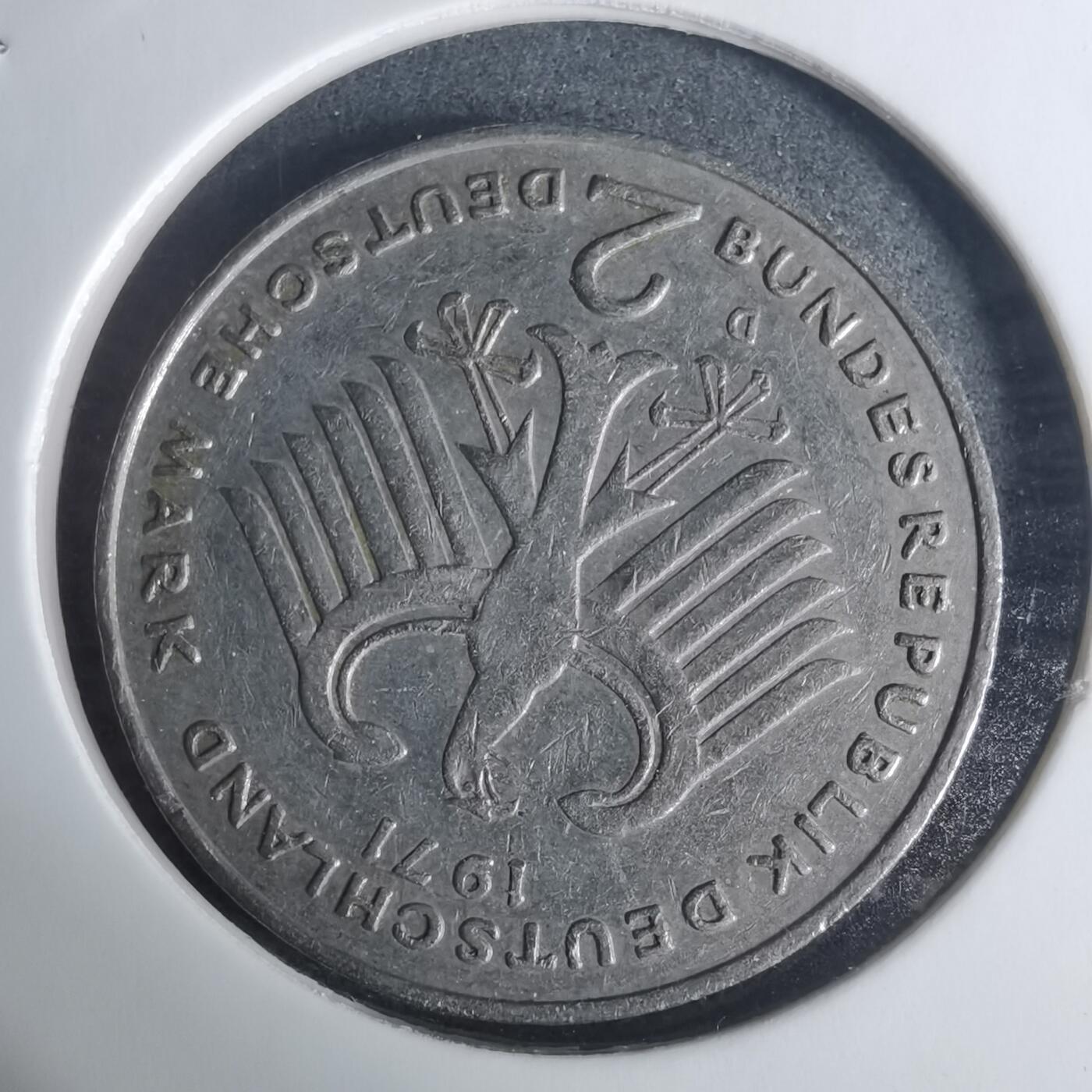 沼泽如烟--第940场 德国1971年2马克