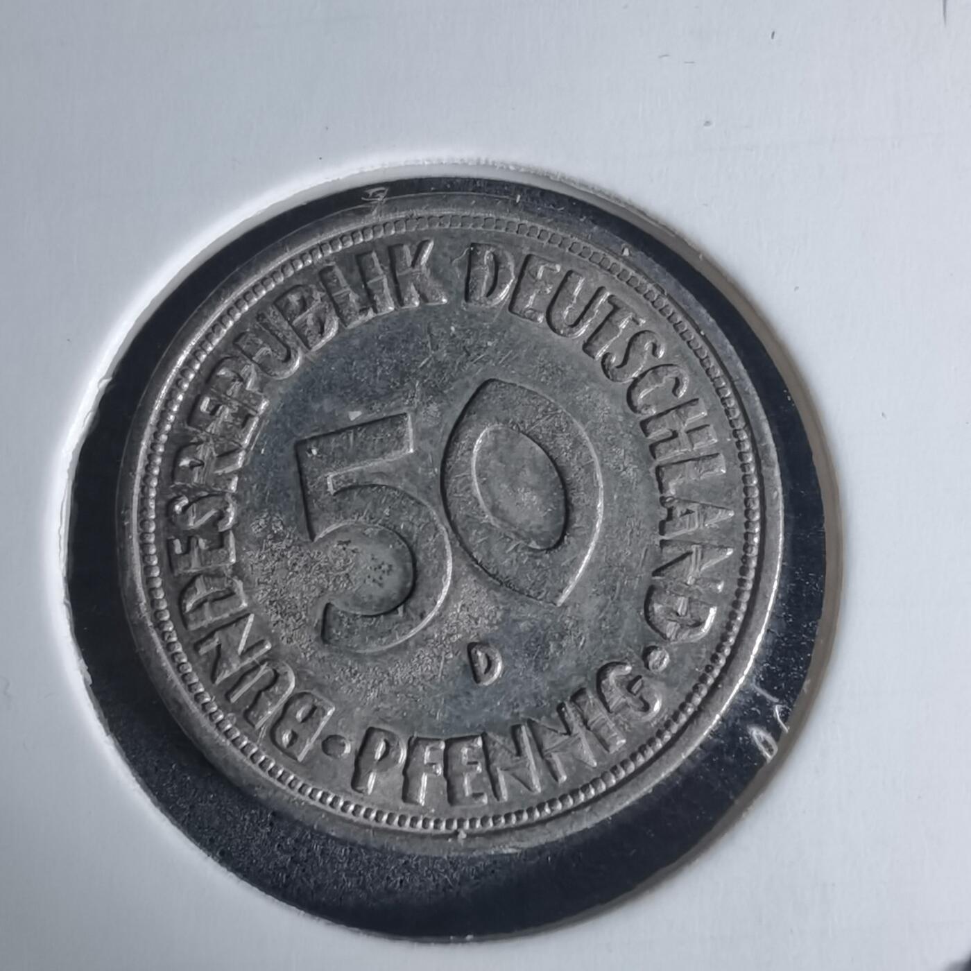 沼泽如烟--第940场 德国1950年50芬尼